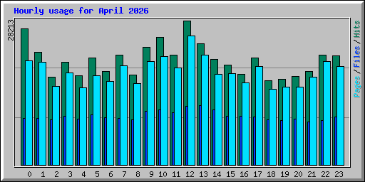 Hourly usage for April 2026